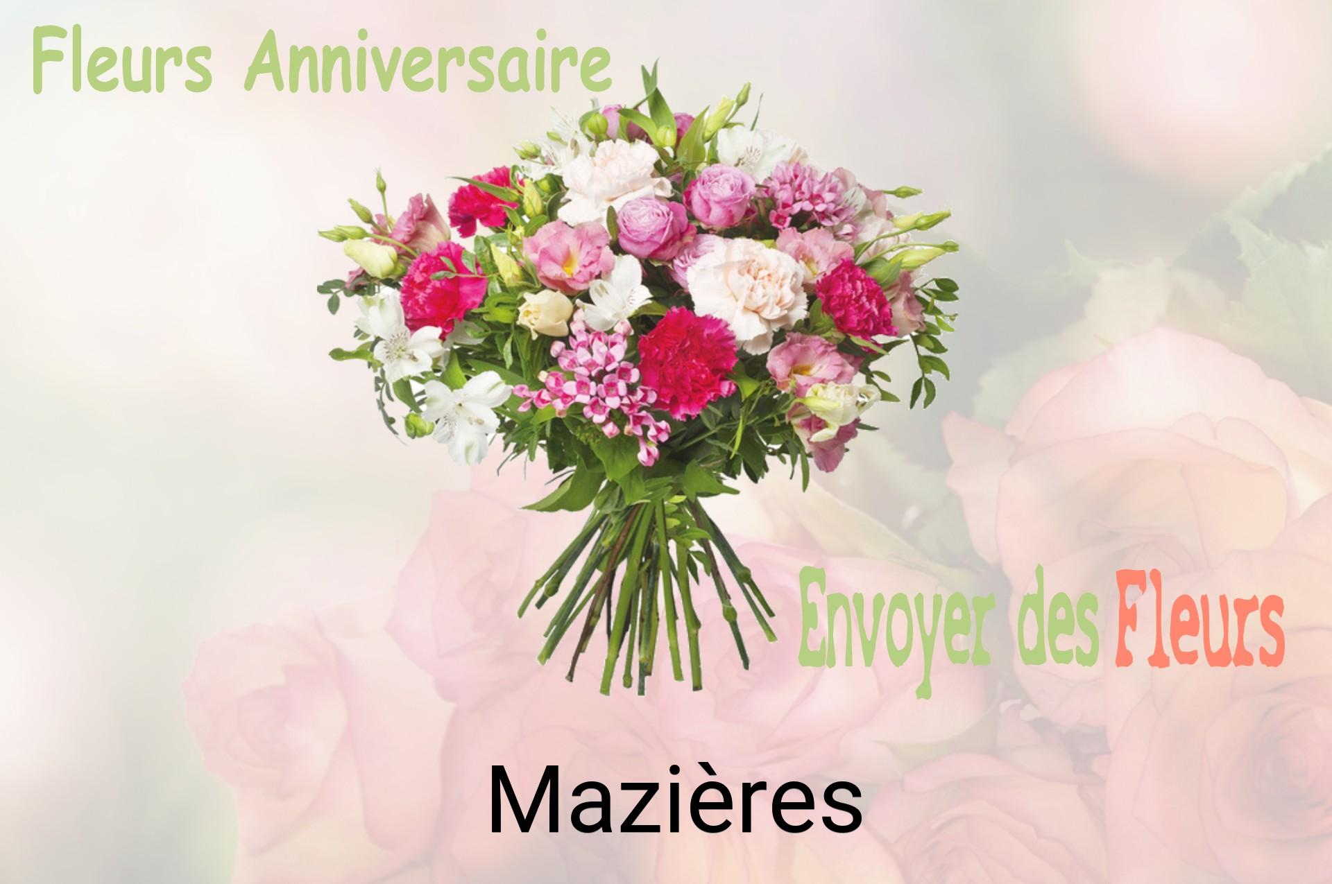 Bouquet de fleurs d’anniversaire livré à Mazières